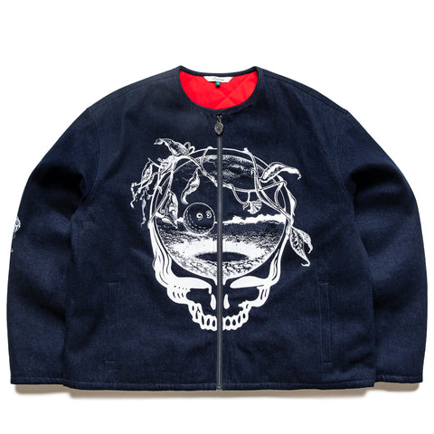 Malbon Golf x Grateful Dead Moto Jacket - Denim