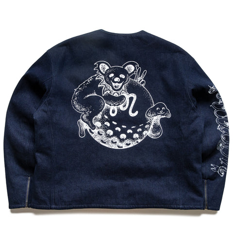 Malbon Golf x Grateful Dead Moto Jacket - Denim