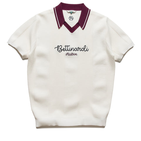 Malbon Golf x Bettinardi Knit Polo - Egret
