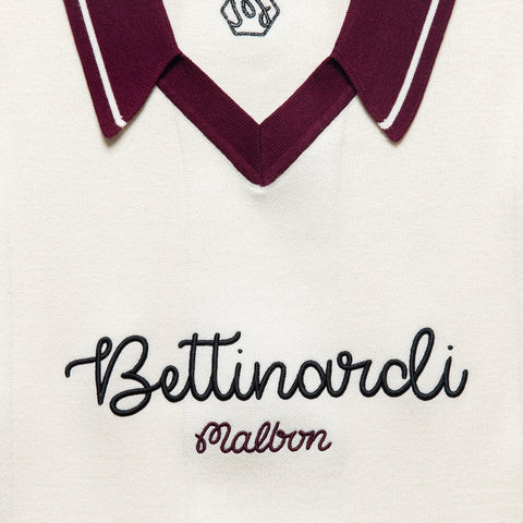 Malbon Golf x Bettinardi Knit Polo - Egret