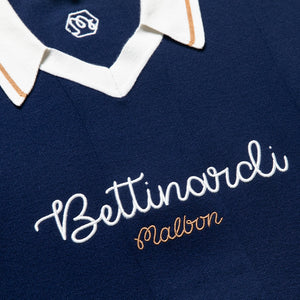 Malbon Golf x Bettinardi Knit Polo - Maritime Blue