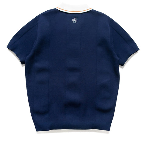 Malbon Golf x Bettinardi Knit Polo - Maritime Blue