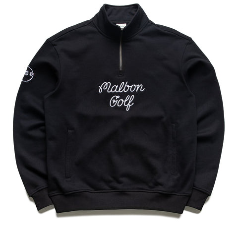 Malbon Golf x Politics Collegiate Sweatshirt - Black