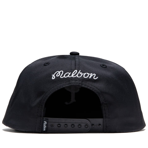 Malbon Golf x Politics Evergreen Poly Rope 5 Panel Hat - Black