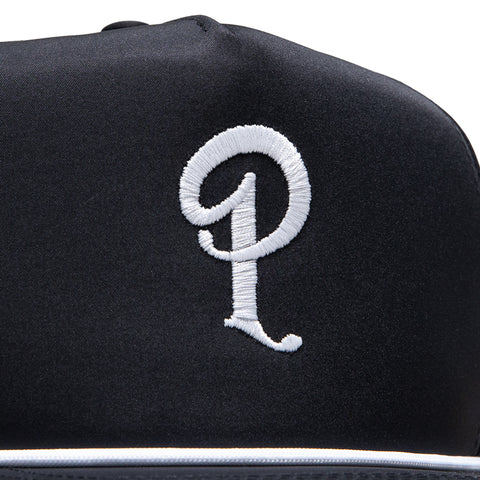 Malbon Golf x Politics Evergreen Poly Rope 5 Panel Hat - Black
