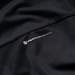Malbon Golf Performance Mesh Paneled Polo - Black