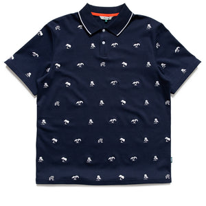 Malbon Golf x Torrey Pines Polo - Baritone Blue