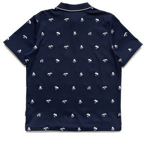 Malbon Golf x Torrey Pines Polo - Baritone Blue
