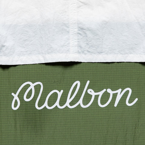 Malbon Golf x Torrey Pines Windshirt - Egret/Moss