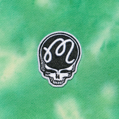 Malbon Golf x Grateful Dead Range Sweatshirt - Green Tie Dye