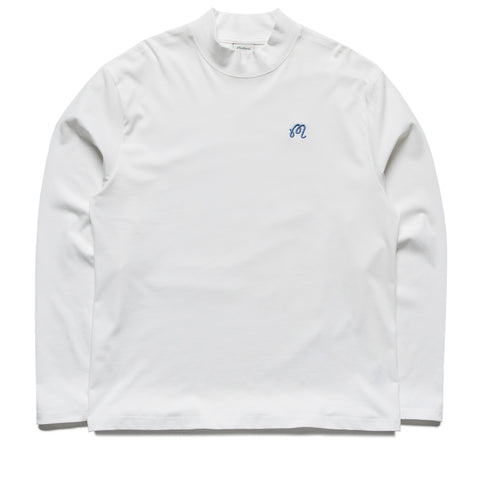 Malbon Golf Upland Mockneck L/S Tee - Snow White