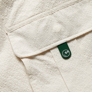 Malbon Golf & Bass Club Seersucker Windshort - Ivory