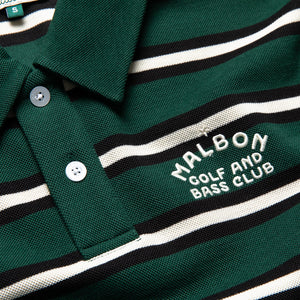 Malbon Golf Fairway Bass Club Polo - Forest Stripe