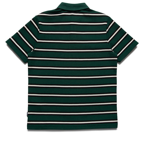 Malbon Golf Fairway Bass Club Polo - Forest Stripe