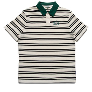 Malbon Golf Fairway Bass Club Polo - Ivory Stripe