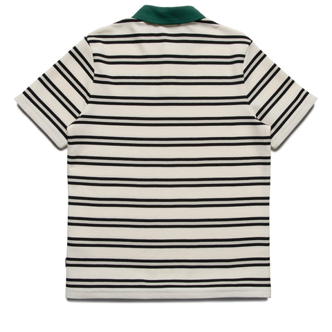 Malbon Golf Fairway Bass Club Polo - Ivory Stripe