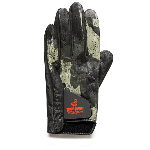 Malbon Golf Tour Divot Golf Glove - Bark Camo