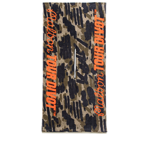 Malbon Golf Tour Divot Golf Towel - Bark Camo