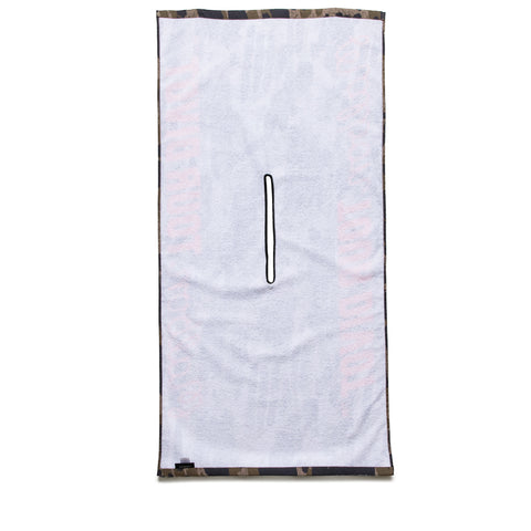 Malbon Golf Tour Divot Golf Towel - Bark Camo