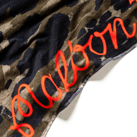 Malbon Golf Tour Divot Golf Towel - Bark Camo