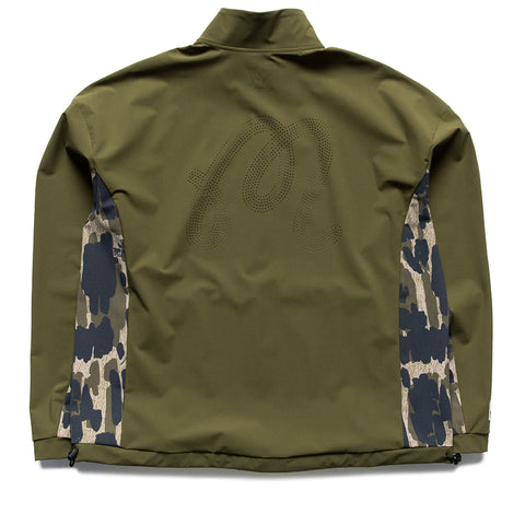 Malbon Golf Tour Divot Performance Shell Jacket - Bark Camo