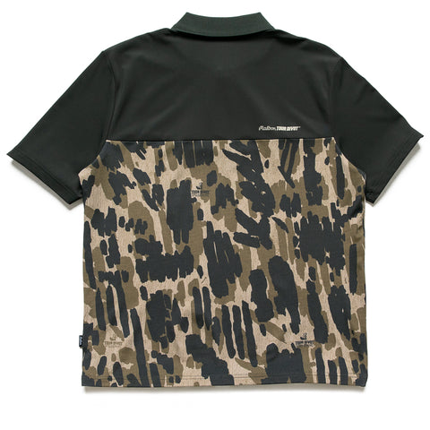 Malbon Golf Tour Divot Polo - Bark Camo