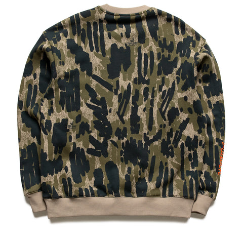 Malbon Golf Tour Divot Range Sweatshirt - Bark Camo
