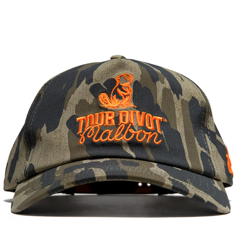Malbon Golf Tour Divot Snapback - Bark Camo