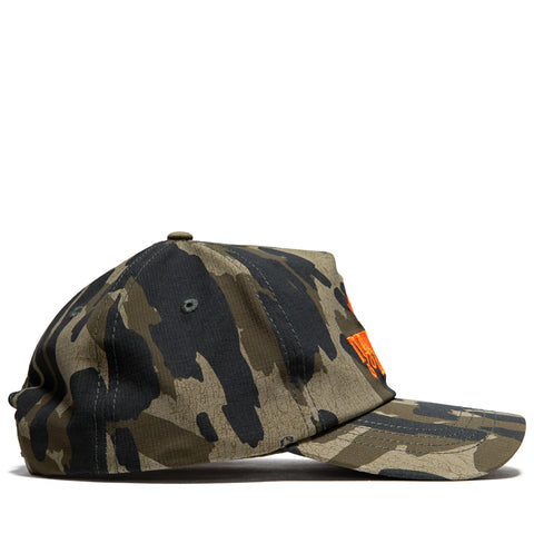Malbon Golf Tour Divot Snapback - Bark Camo