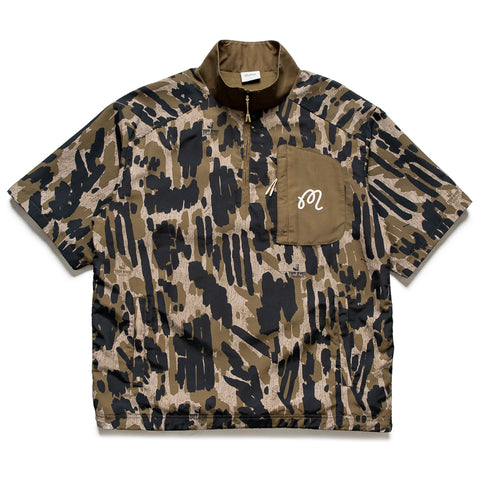 Malbon Golf Tour Divot Windshirt - Bark Camo