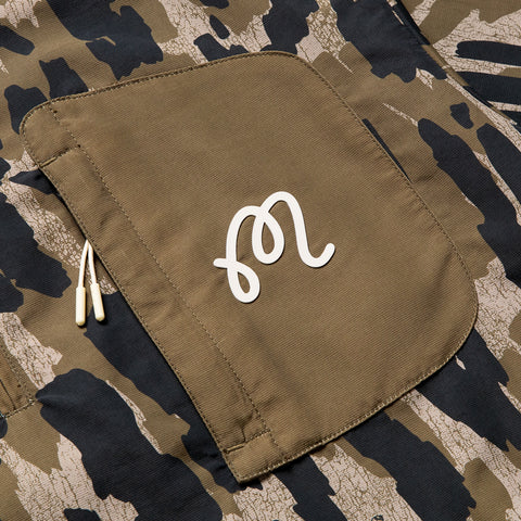 Malbon Golf Tour Divot Windshirt - Bark Camo