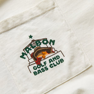 Malbon Golf Vista Bass Club Tee - Ivory