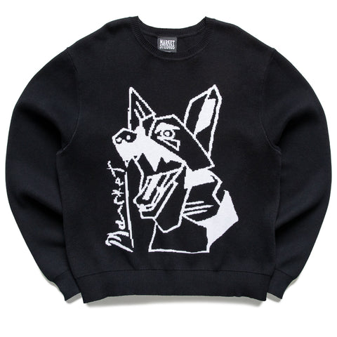 Market Cubism Beware Knit Sweater - Black/White