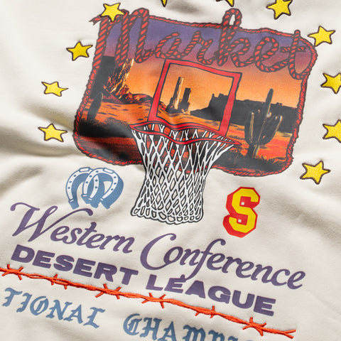 Market Desert League Hoodie - Unbleached Cotton