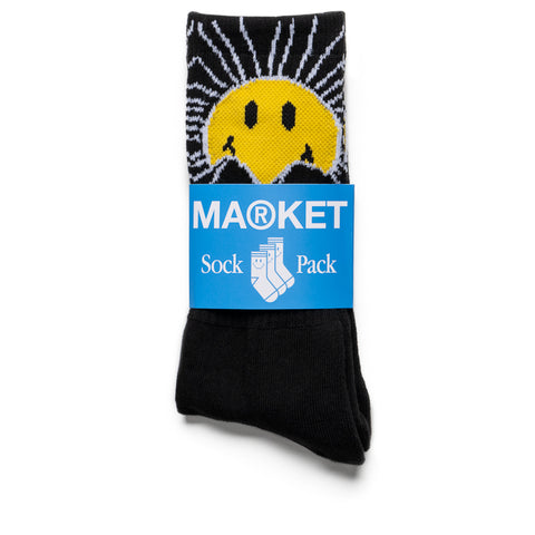 Market Sunrise Socks - Black