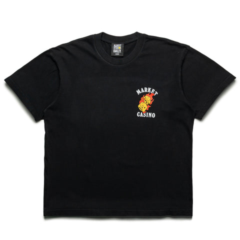 Market Flaming Dice Tee - Black