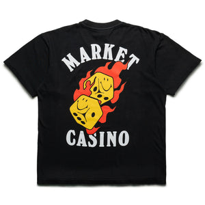 Market Flaming Dice Tee - Black