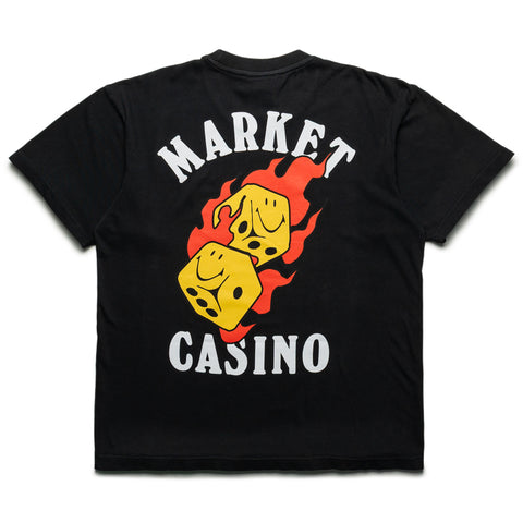 Market Flaming Dice Tee - Black