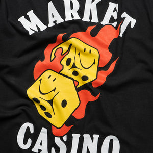 Market Flaming Dice Tee - Black