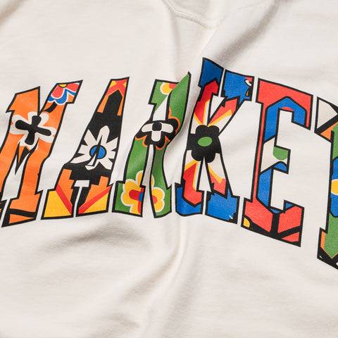 Market Floral Rug Arc Tee - Ecru