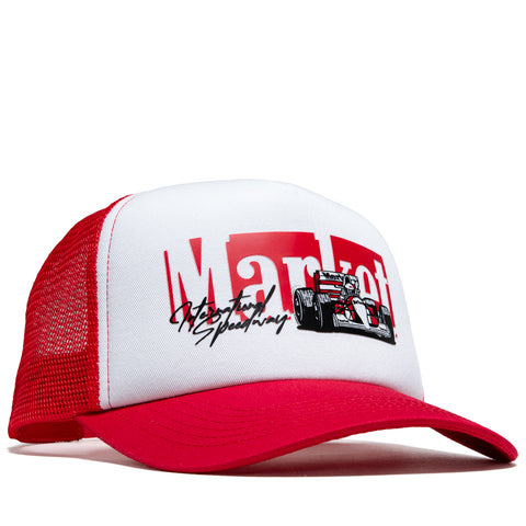 Market Formula Trucker Hat - Red/White