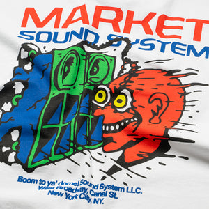 Market Speaker Knocker Tee - White