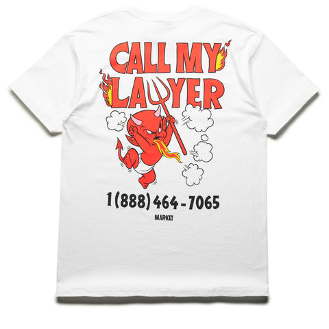Market x Hot Stuff Call My Lawyer Tee - White