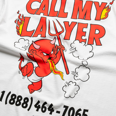 Market x Hot Stuff Call My Lawyer Tee - White