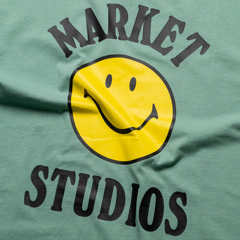 Market Smiley Mood Tee - Malachite Green