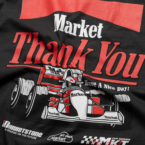 Market Have A Nice Race Tee - Washed Black