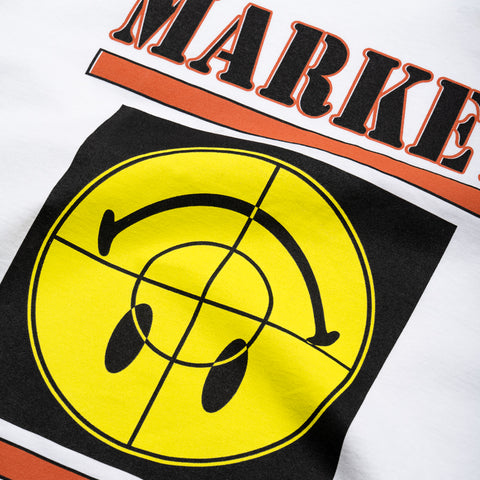 Market Smiley Focus Tee - White