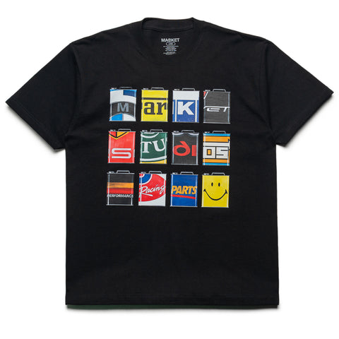 Market Smiley Oil Can Tee - Black