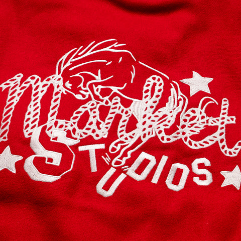 Market Old West Varsity Jacket - Navy/Salsa