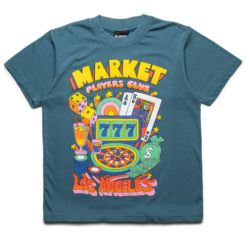 Market Players Club Tee - Pebble Blue